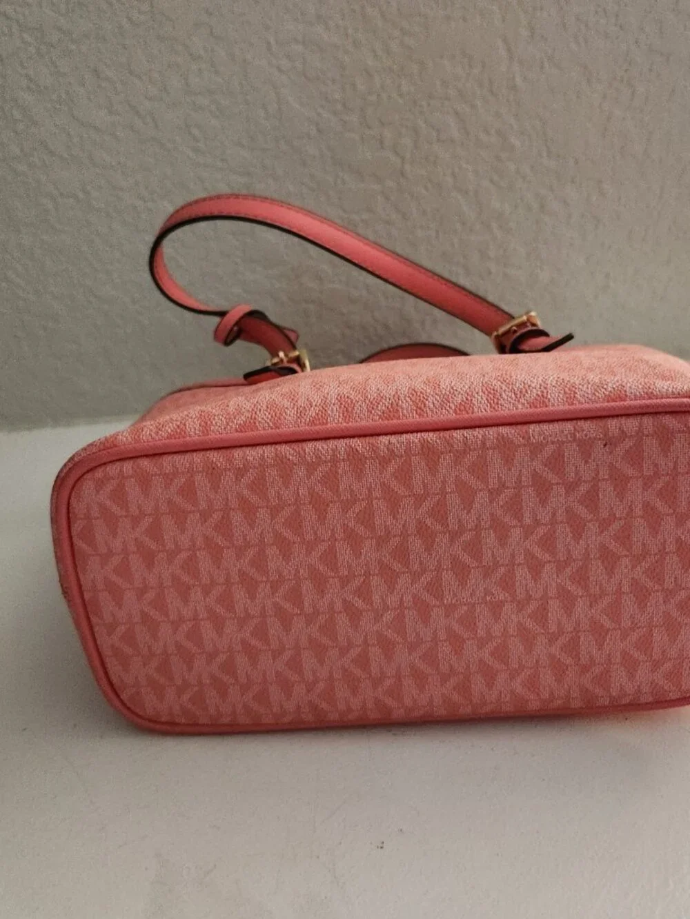 Nwot Michael Kors Pink Convertible Top Zip Crossbody Bag Tote Purse